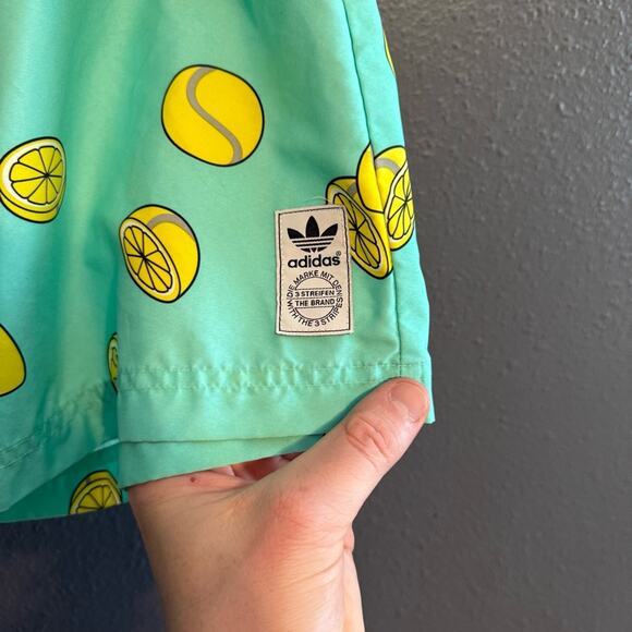 Adidas Lemon Tennis Ball Swim Trunks Size XL - Picture 3 of 7